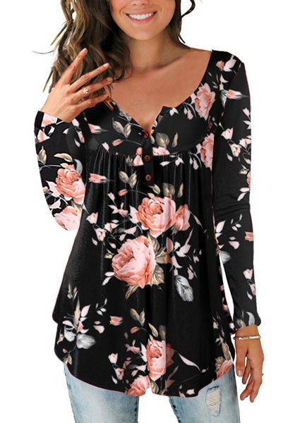 women's clothing v collar long sleeve shirt dress printed casual button, White
women's clothing v collar long sleeve shirt dress printed casual button, White