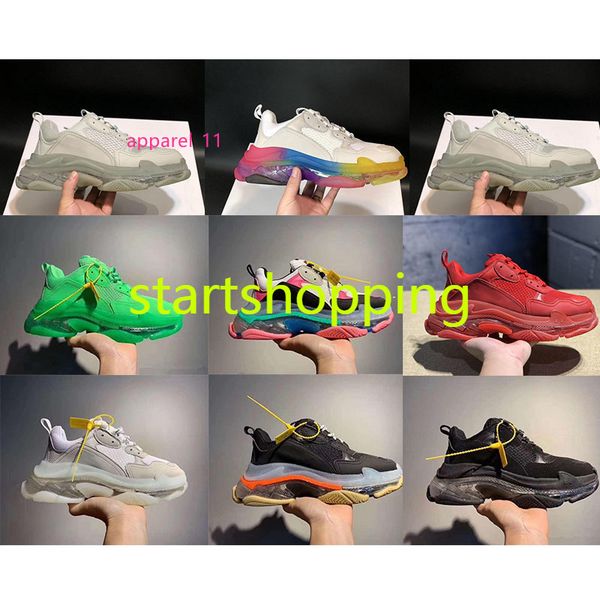 2020 paris 17fw green crystal bottom triple-s running shoes clear sole dad shoes platform shoes for men vintage kanye old grandpa trainer
2020 paris 17fw green crystal bottom triple-s running shoes clear sole dad shoes platform shoes for men vintage kanye old grandpa trainer
