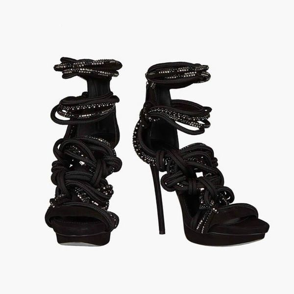 2019 black mixed color stiletto heels shoes open toe ladies summer sandals weave rope knot hollow out back women sandals
2019 black mixed color stiletto heels shoes open toe ladies summer sandals weave rope knot hollow out back women sandals