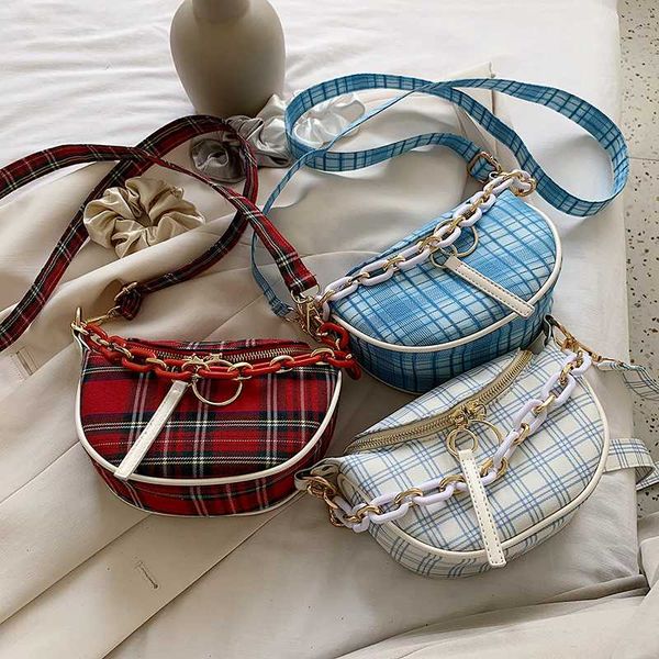 fanny pack for women 2020 summer fresh style plaid women's waist bag messenger small bag crossbody bags for women sac banane
fanny pack for women 2020 summer fresh style plaid women's waist bag messenger small bag crossbody bags for women sac banane