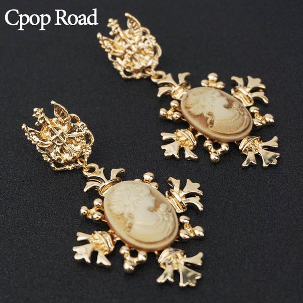 cpop new big gold vintage gothic earrings women head portrait statement cross drop earrings vintage jewelry needle gifts, Silver
cpop new big gold vintage gothic earrings women head portrait statement cross drop earrings vintage jewelry needle gifts, Silver