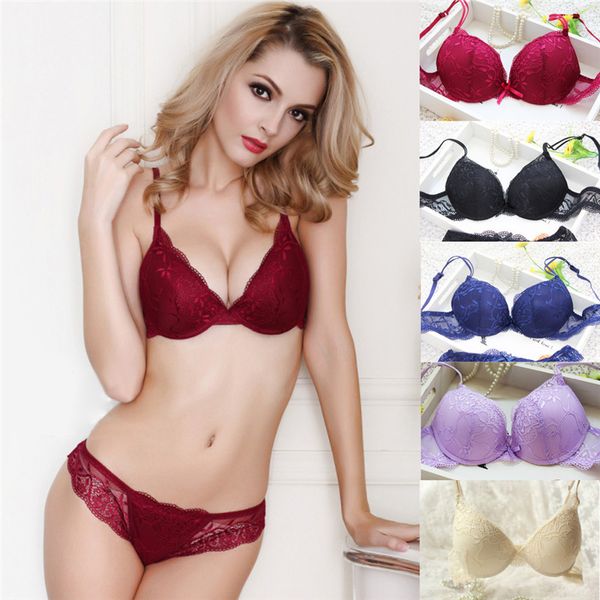women lace tassel floral underwear suit push up bra sets lingerie bras panties brief set 3fs, Red;black
women lace tassel floral underwear suit push up bra sets lingerie bras panties brief set 3fs, Red;black