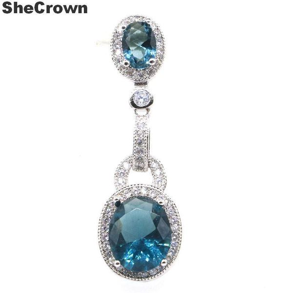 39x12mm elegant london blue z white cz ladies present 2019 sell 925 silver pendant
39x12mm elegant london blue z white cz ladies present 2019 sell 925 silver pendant
