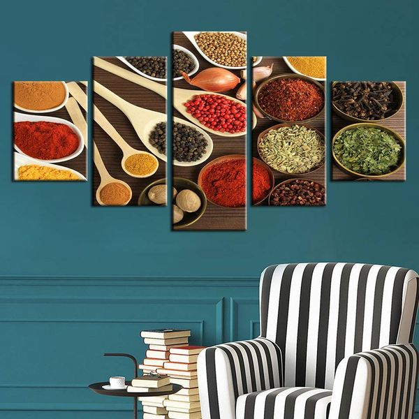 modern wall art pictures hd prints 5 pieces spoon grains spices modular canvas painting home decor kitchen food poster no frame
modern wall art pictures hd prints 5 pieces spoon grains spices modular canvas painting home decor kitchen food poster no frame