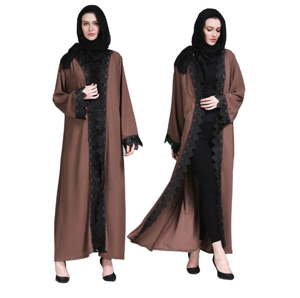 opened abaya lace embroidery islamic peignoir robe muslim dress stretch muslim abaya dubai islamic was thin abayas f1703, Red
opened abaya lace embroidery islamic peignoir robe muslim dress stretch muslim abaya dubai islamic was thin abayas f1703, Red