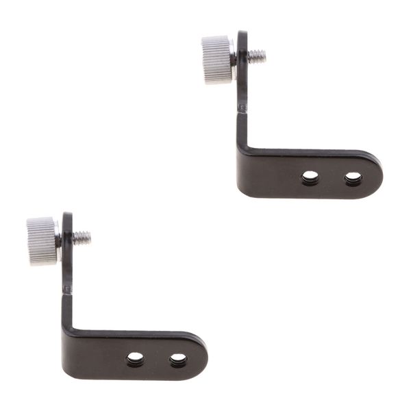 2 pieces camera holder telescope tripod adapter mount holder l-shape fixed bracket -black
2 pieces camera holder telescope tripod adapter mount holder l-shape fixed bracket -black