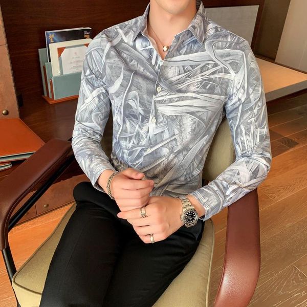 gzdeerax all printed mens shirts luxury springtime long sleeve casual mens dress shirts slim fit party shirt, White;black
gzdeerax all printed mens shirts luxury springtime long sleeve casual mens dress shirts slim fit party shirt, White;black