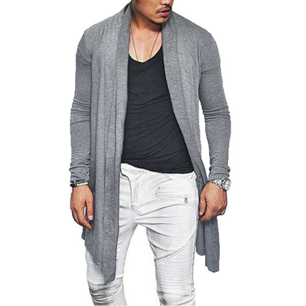 men winter trench coat jackets spring autumn outwear cardigan punk korean men waterfall neck long streetwear trench coats male, Tan;black
men winter trench coat jackets spring autumn outwear cardigan punk korean men waterfall neck long streetwear trench coats male, Tan;black