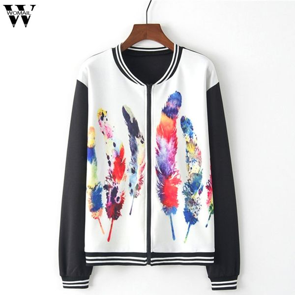 womail women elegant jacket coat autumn print long sleeves zipper sport coat fashion female jacket outwear j712, Black;brown
womail women elegant jacket coat autumn print long sleeves zipper sport coat fashion female jacket outwear j712, Black;brown