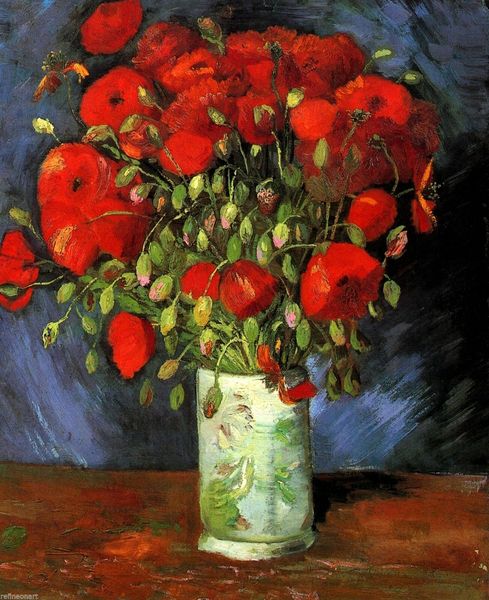vase with red poppies by vincent van gogh home wall art decor handcrafts /hd print oil painting on canvas wall art canvas pictures 190903
vase with red poppies by vincent van gogh home wall art decor handcrafts /hd print oil painting on canvas wall art canvas pictures 190903