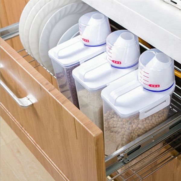 plastic cereal dispenser storage box kitchen food grain rice container portable organizer grain storage cans 15x7.5x29.5cm
plastic cereal dispenser storage box kitchen food grain rice container portable organizer grain storage cans 15x7.5x29.5cm