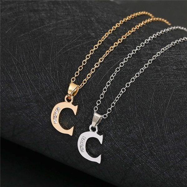cursive english letter name sign -c fashion monogram pendant necklace alphabet initial friend lucky woman mother men's family gifts jew, Silver
cursive english letter name sign -c fashion monogram pendant necklace alphabet initial friend lucky woman mother men's family gifts jew, Silver