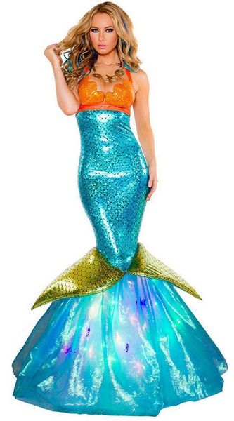 2020 halloween mermaid set women princess dress party cosplay costume clothing, White;black
2020 halloween mermaid set women princess dress party cosplay costume clothing, White;black