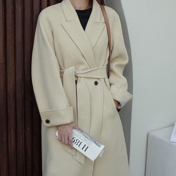 winter 2019 korean double-sided wool handmade turn down collar lace-up wool coat women high end korean women coats, Black
winter 2019 korean double-sided wool handmade turn down collar lace-up wool coat women high end korean women coats, Black