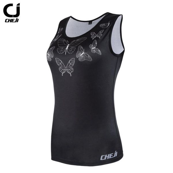 cheji cycling women sport sleeveless shirts tank mesh vests fitness running clothes quick dry breathable sportswear, Black;red
cheji cycling women sport sleeveless shirts tank mesh vests fitness running clothes quick dry breathable sportswear, Black;red
