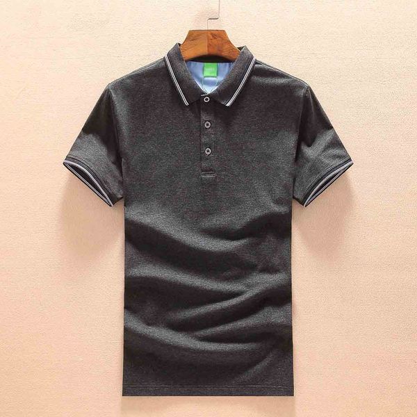 bosses new trend brand t-shirt men cotton short-sleeved classic solid color simple luxury short-sleeved striped polo shirt, White;black
bosses new trend brand t-shirt men cotton short-sleeved classic solid color simple luxury short-sleeved striped polo shirt, White;black