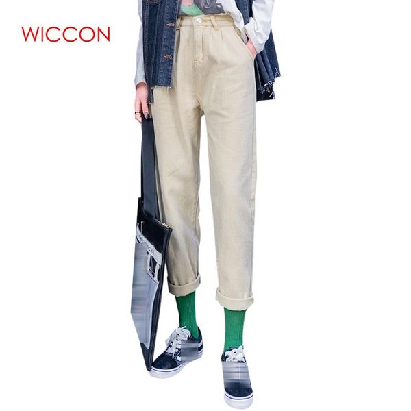 2020 spring new korean style loose elastic pants straight ankle-length jeans female high waist button regular casual pants, Blue
2020 spring new korean style loose elastic pants straight ankle-length jeans female high waist button regular casual pants, Blue