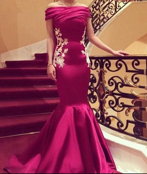 fuchsia mermaid long prom formal dresses with appliques lace elegant off shoulder women party gowns arabic design, Black
fuchsia mermaid long prom formal dresses with appliques lace elegant off shoulder women party gowns arabic design, Black