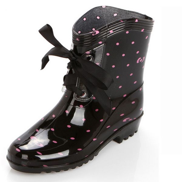 fashion lace up women's transparent rain boots water shoes waterproof floral print rainboots female garden boots shoes xkd2182, Black
fashion lace up women's transparent rain boots water shoes waterproof floral print rainboots female garden boots shoes xkd2182, Black