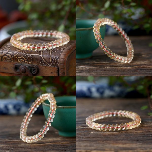 natural citrine moment noodles the abacus bracelet section citrine single circle crystal hand string beaded jewelry cross bracelet, Black
natural citrine moment noodles the abacus bracelet section citrine single circle crystal hand string beaded jewelry cross bracelet, Black