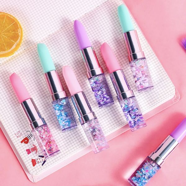 2pcs/ lot creative shining lipstick shape glitter gel pen quicksand 0.5mm signature pen stationery school office supplies gift
2pcs/ lot creative shining lipstick shape glitter gel pen quicksand 0.5mm signature pen stationery school office supplies gift