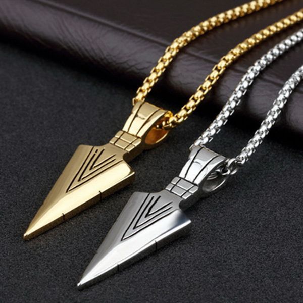sale 1pc punk striking men's vintage alloy spearhead arrowhead pendant necklace for men chocker stainless steel fashion jewelry, Silver
sale 1pc punk striking men's vintage alloy spearhead arrowhead pendant necklace for men chocker stainless steel fashion jewelry, Silver