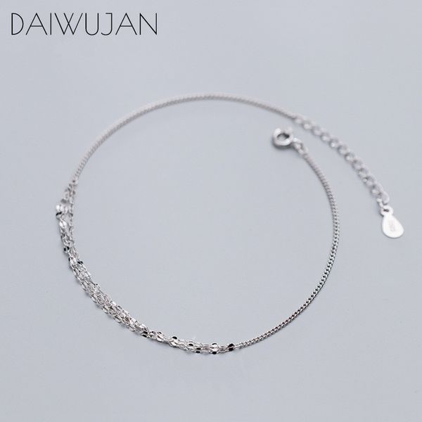 daiwujan ins 925 sterling silver fashion multilayer geometric sequin charm anklets bracelets fine jewelry for women girls, Red;blue
daiwujan ins 925 sterling silver fashion multilayer geometric sequin charm anklets bracelets fine jewelry for women girls, Red;blue