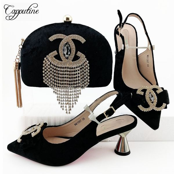 black party set pointed toe sandal shoes and purse handbag sets mm1087 heel height 7cm ing
black party set pointed toe sandal shoes and purse handbag sets mm1087 heel height 7cm ing