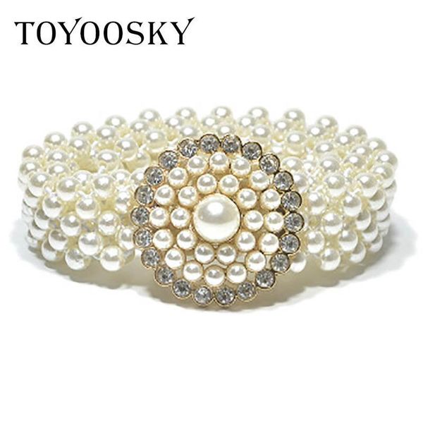 toyoosky new arrival accessories elegant silver buckle inlaying rhinestone pearl flower elastic belts women strap waistband, Black;brown
toyoosky new arrival accessories elegant silver buckle inlaying rhinestone pearl flower elastic belts women strap waistband, Black;brown
