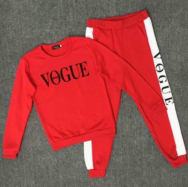 autumn winter 2 piece set women vogue letters printed sweatshirt+pants suit tracksuits long sleeve sportswear outfit, White
autumn winter 2 piece set women vogue letters printed sweatshirt+pants suit tracksuits long sleeve sportswear outfit, White