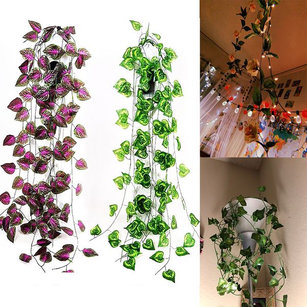 1pc artificial fake plant leaves hanging vine decoration vivid rattan leaf garland garden stage party home wedding decor flowe
1pc artificial fake plant leaves hanging vine decoration vivid rattan leaf garland garden stage party home wedding decor flowe