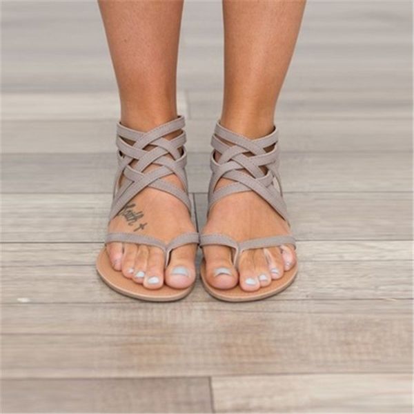 women's sandals 2018 summer cross strap sandlas women flats shoes european rome style sandalias for ladies t200529, Black
women's sandals 2018 summer cross strap sandlas women flats shoes european rome style sandalias for ladies t200529, Black