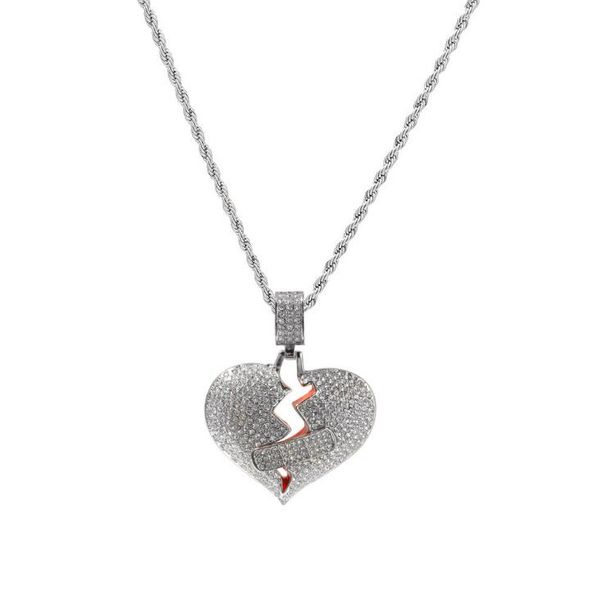 ok loving pendant hip-hop's new diamond-filled heart-breaking pendant necklace for women and men gold silvery ing, Golden
ok loving pendant hip-hop's new diamond-filled heart-breaking pendant necklace for women and men gold silvery ing, Golden