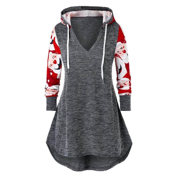 plus size women t shirt christmas hooded pacthwork casual tee shirt femme ladies long sleeve t-shirts 2019 women clothes, White
plus size women t shirt christmas hooded pacthwork casual tee shirt femme ladies long sleeve t-shirts 2019 women clothes, White
