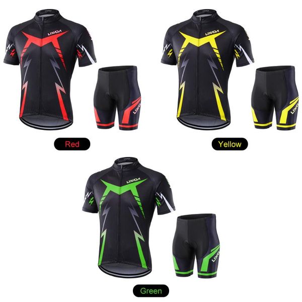 lixada cycling cloth set cycling shirt shorts bicycle short sleeve set with cushion protection, Black;blue
lixada cycling cloth set cycling shirt shorts bicycle short sleeve set with cushion protection, Black;blue
