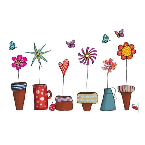 cute cartoon flower butterfly wall stickers diy decal window glass wall decor home
cute cartoon flower butterfly wall stickers diy decal window glass wall decor home