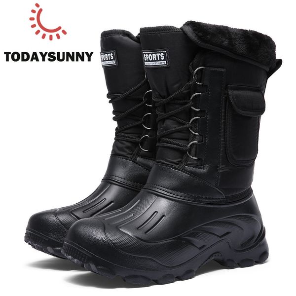 men winter boots light work fishing raining boots male waterproof camouflage footwear with warm fur plush men mid-calf snow boot t200305, Black
men winter boots light work fishing raining boots male waterproof camouflage footwear with warm fur plush men mid-calf snow boot t200305, Black
