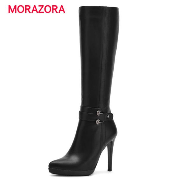 morazora 2018 new autumn winter stiletto heel knee high boots short plush super high heel women boots pointed toe knight, Black
morazora 2018 new autumn winter stiletto heel knee high boots short plush super high heel women boots pointed toe knight, Black