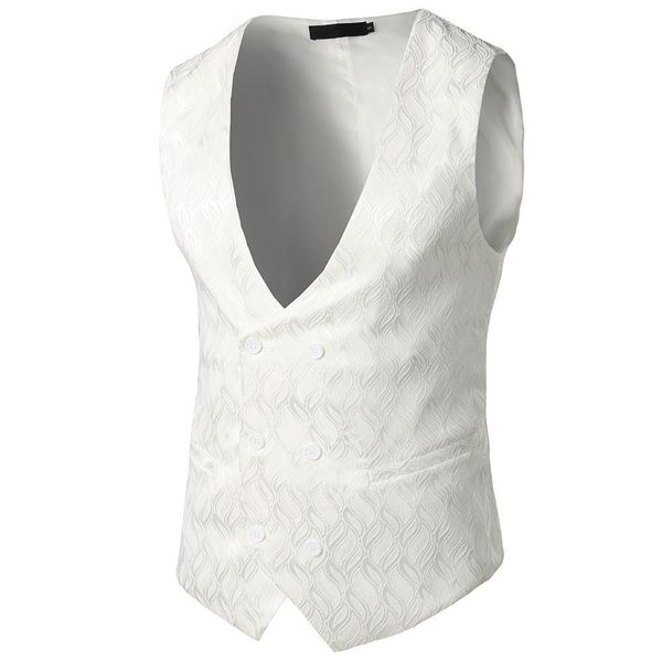 vintage formal business men's vest breasted fashion solid color short slim waistcoat sleeveless & v-neck blazer men colete b1, Black;white
vintage formal business men's vest breasted fashion solid color short slim waistcoat sleeveless & v-neck blazer men colete b1, Black;white
