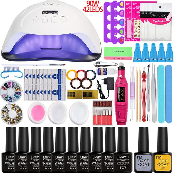 nail set nail gel polish set 90~36w uv led lamp dryer 10 pcs gel polish manicure tools design tools kit
nail set nail gel polish set 90~36w uv led lamp dryer 10 pcs gel polish manicure tools design tools kit