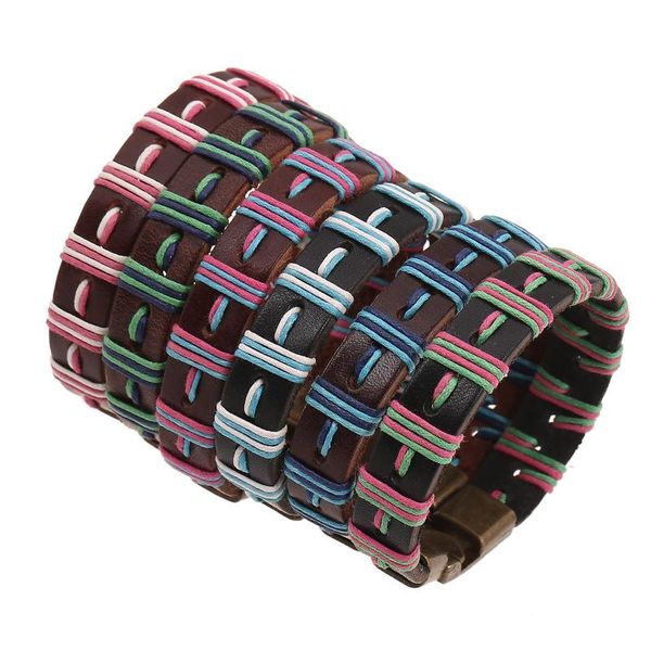 charms bracelets & bangles black brown braided rope man jewelry friend leather bracelet, Golden;silver
charms bracelets & bangles black brown braided rope man jewelry friend leather bracelet, Golden;silver