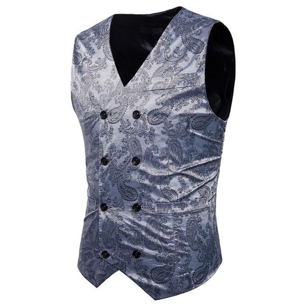 vests sleeveless casual mens outerwear with button male clothing leopard mens suit, Black;white
vests sleeveless casual mens outerwear with button male clothing leopard mens suit, Black;white