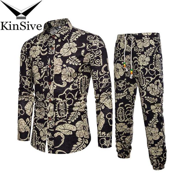 mens shirts tracksuit pants sets two piece beach clothes party shirts suit 2018 men streetwear fashion flower printed sweat pant, Gray
mens shirts tracksuit pants sets two piece beach clothes party shirts suit 2018 men streetwear fashion flower printed sweat pant, Gray