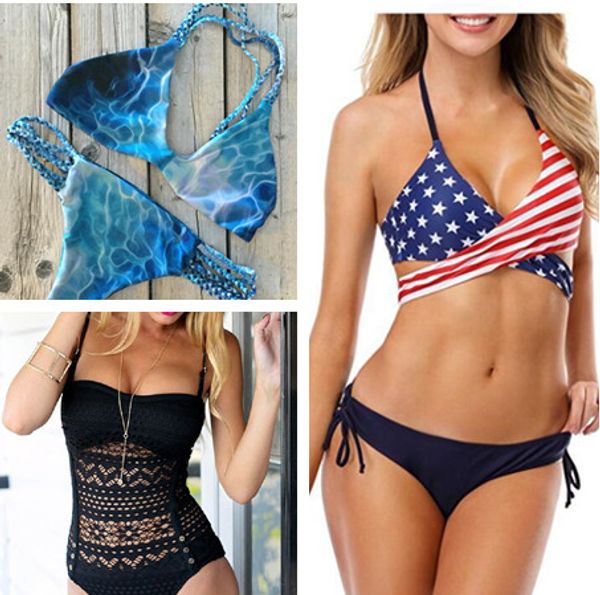2019 new style multi-style bikinis flag printing cross band / hollow carved band / double-sided braid
2019 new style multi-style bikinis flag printing cross band / hollow carved band / double-sided braid