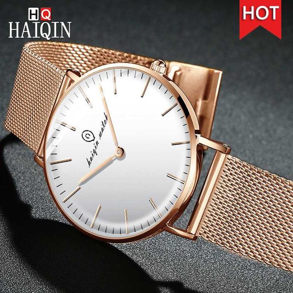 haiqin men's watches 2019 new simple fashion men's quartz/gold/sports/waterproof//watch men relogio masculino, Slivery;brown
haiqin men's watches 2019 new simple fashion men's quartz/gold/sports/waterproof//watch men relogio masculino, Slivery;brown