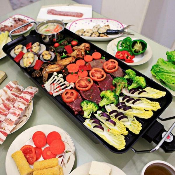 220v non-stick electric barbecue grill machine electric smokeless frying pan teppanyaki griddle machine for outdoor indoor party
220v non-stick electric barbecue grill machine electric smokeless frying pan teppanyaki griddle machine for outdoor indoor party