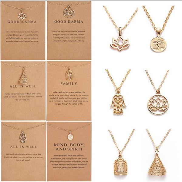 good karma jewelry hollow palm lotus pendant necklace women new minimalist clavicle chain choker necklace with wish card, Silver
good karma jewelry hollow palm lotus pendant necklace women new minimalist clavicle chain choker necklace with wish card, Silver