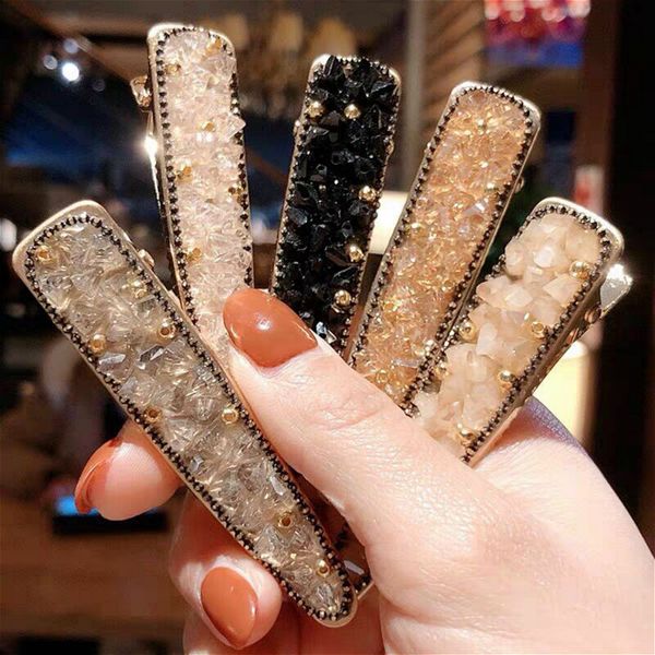 baroque luxury designer side hairpins all match simple crystal hair clips make up duck hair clips for girls, Black;brown
baroque luxury designer side hairpins all match simple crystal hair clips make up duck hair clips for girls, Black;brown