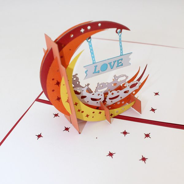 wedding love moon invitation 3d laser cut paper cutting wish greeting cards pop up kirigami custom valentine's day postcards
wedding love moon invitation 3d laser cut paper cutting wish greeting cards pop up kirigami custom valentine's day postcards