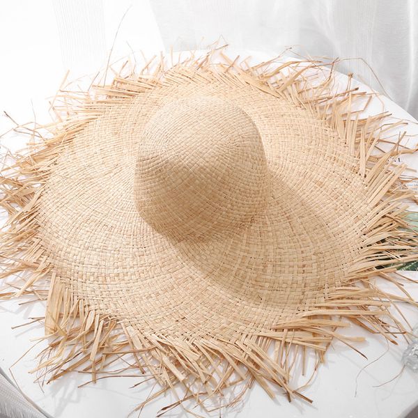 straw hat large brim lafite hat. summer hat. girls go on a beach or beach vacation, Blue;gray
straw hat large brim lafite hat. summer hat. girls go on a beach or beach vacation, Blue;gray